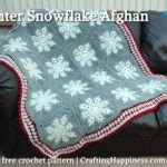 Christmas Snowflakes Afghan Free Crochet Pattern Crafting Happiness