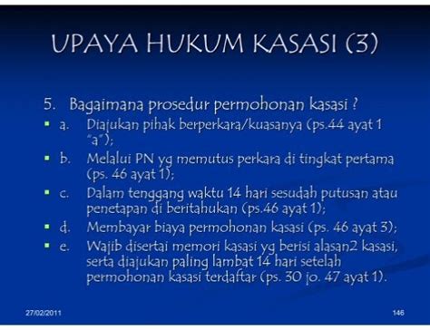 Upaya Hukum Kasasi