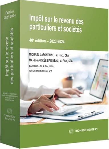 Impôt sur le revenu des particuliers et sociétés 40e édition 2023