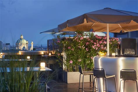 The Ritz Carlton Vienna Hotel Vienna Austria Rooftop Bar Night