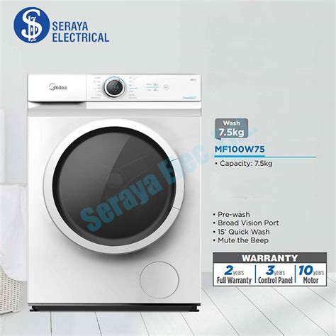 Midea 75kg Front Load Washer Mf100w75