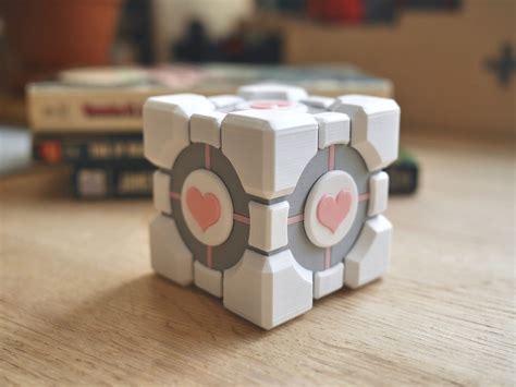 Portal Weighted Companion Cube Box 3d Printed Etsy