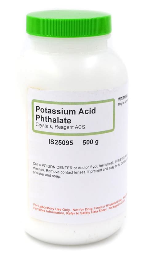 Aldon Innovating Science Acs Grade Potassium Acid Phthalate Crystals 500g The Curated