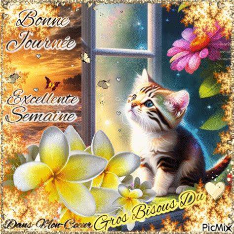 ️💕bonne Journée Excellente Semaine Bisous💕 ️  Animé Gratuit Picmix