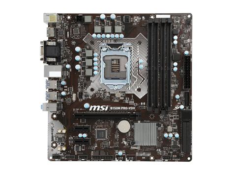 MSI B150M Pro VDH LGA 1151 Micro ATX Intel Motherboard Newegg