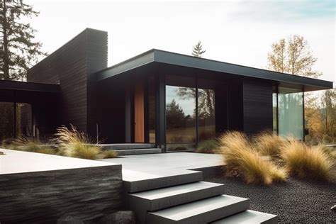 Black Modern Houses Bold Beautiful Design Jewkes Design