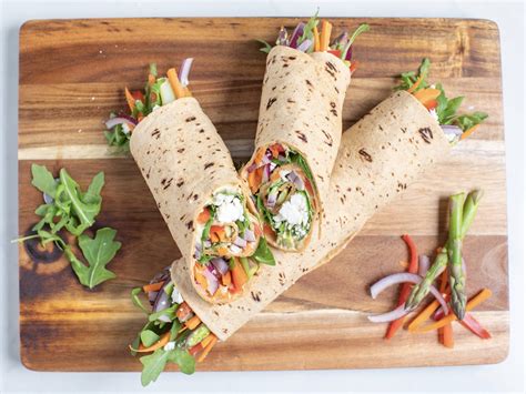 Hummus Veggie Wraps