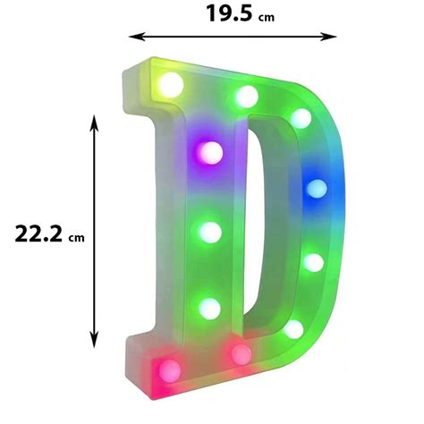 Litera 3d Luminoasa Led D Volumetrica Cu Telecomanda Pentru Controlul