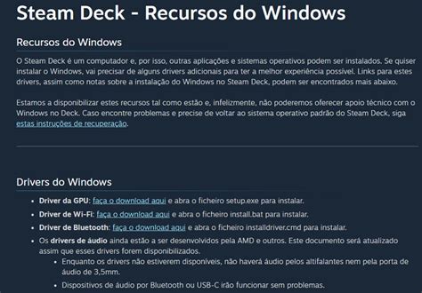 Valve Lança Drivers Para Instalar O Windows 10 Na Consola Steam Deck