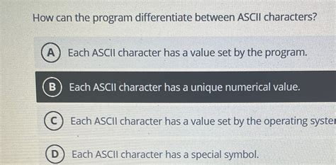 solved    program differentiate  ascii characters