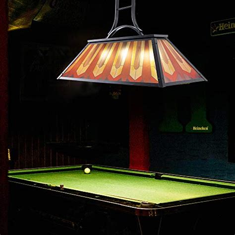 Wellmet Tiffany Style Pool Table Lamp Hanging Billiards Light For Game