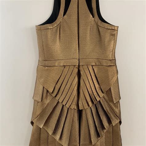 Sass And Bide Gold Dress Altered To Fit Size 10 See Depop