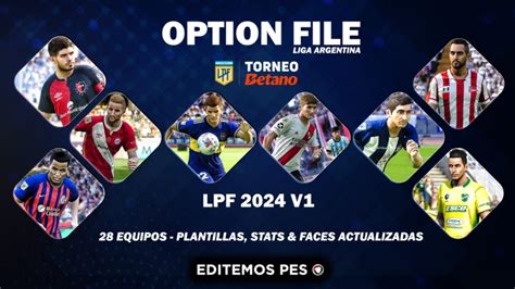 MEGA PACK DE OPTION FILES TEMPORADA 24 25 Editemos PES Comunidad