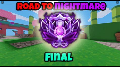 Roblox Bedwars Road To Nightmare Rank Final Youtube