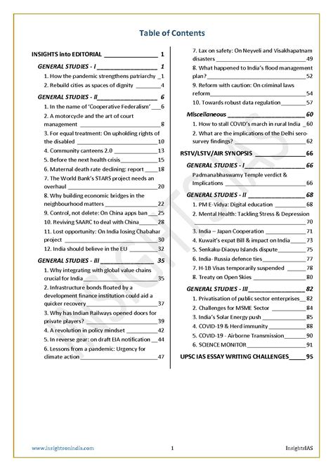 Insightsias Insights Into Editorial July 2020 Insightsonindia Black