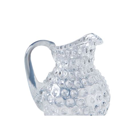 Bohemia Crystal Czech Round Clear Small Hobnail Crystal Glass Jug 500ml Ebay