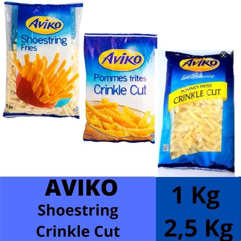 Jual Kentang Goreng AVIKO CRINKLE CUT 2 5 Kg 12mm SHOESTRING CUT