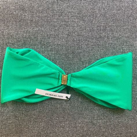 Swim Hard Swimwear Silky Green Bikini Top Poshmark