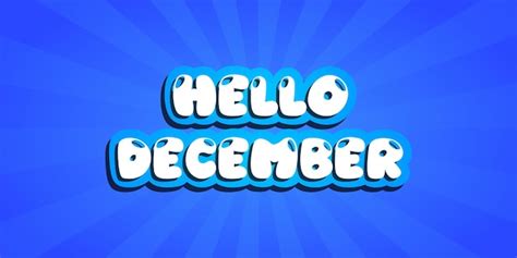 Hola diseño de banner de diciembre Vector Premium