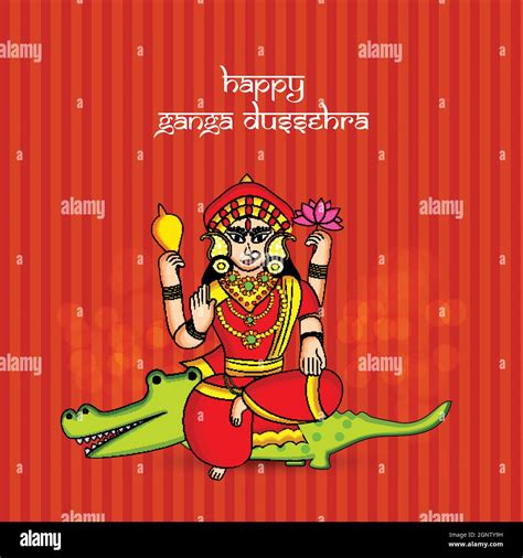 Ganga Dussehra Hindu festival Background Stock Vector Image & Art - Alamy