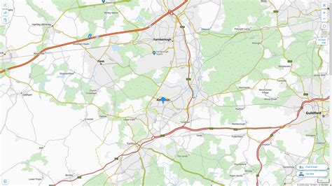Aldershot Map United Kingdom