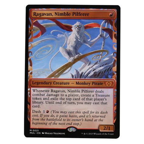 Ragavan Nimble Pilferer 21 Multiverse Legends MUL Hologram Mtg