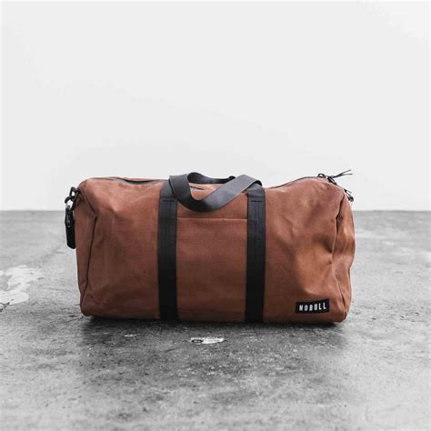 Waxed Canvas Traditional Duffle Toffee Nobull