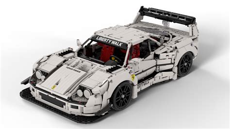 Lego Moc Ferrari F40 Liberty Walk By Darrenshen Rebrickable Build With Lego