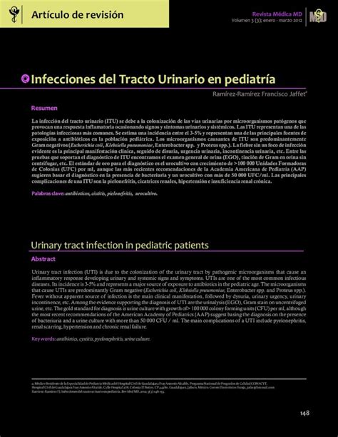 Pdf Infecciones Del Tracto Urinario En Pediatr A Medigraphic