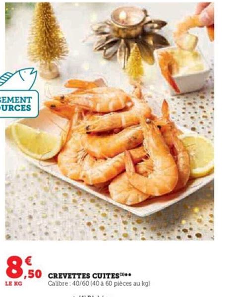 Promo Crevettes Cuites Chez Super U Icatalogue Fr