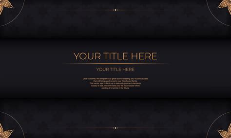 Luxurious black invitation card template with vintage indian ornaments ...