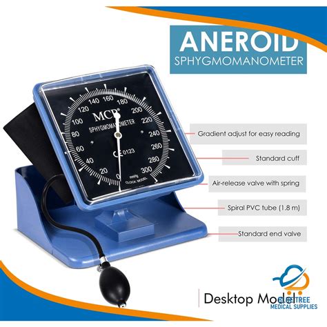 Desk And Wall Type Aneroid Sphygmomanometer Without Or With Stethoscope