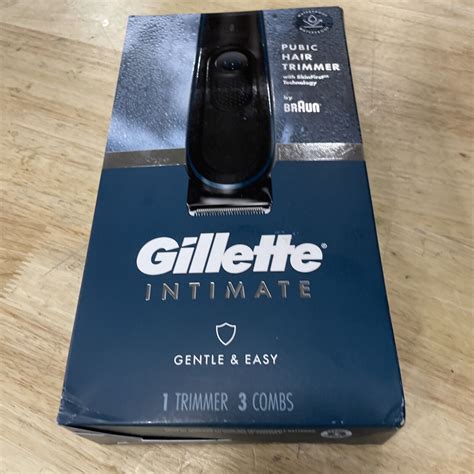 Gillette Intimate Men S Pubic Hair Trimmer Waterproof Body Groomer Black 47400684669 Ebay