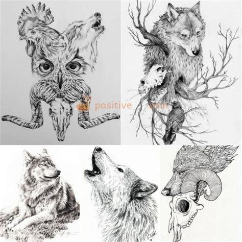 Best Wolf Tattoo Drawings