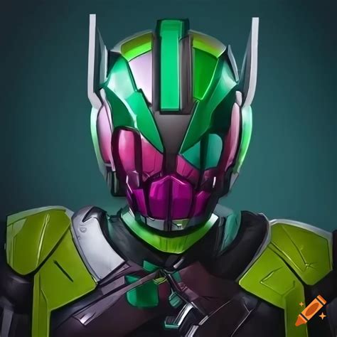 Symmetrical Female Kamen Rider In Photorealistic Style On Craiyon