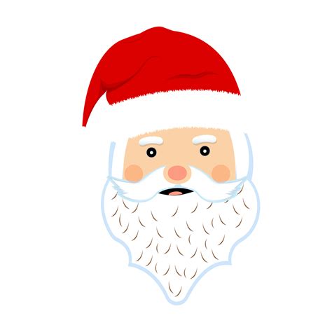 Printable Mustache Santa