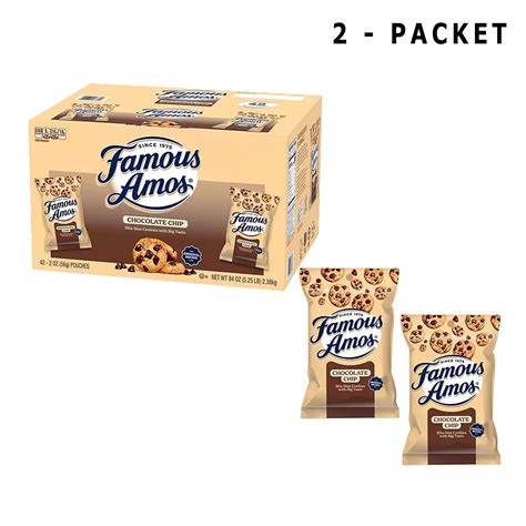 Packet Of Famous Amos Classic Bite Size Cookies Oz Chocolate