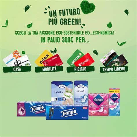 Un futuro più green con Nuvenia Tempo e Tena in palio gift card da