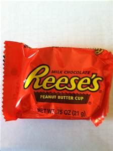 Calories in Reese's Peanut Butter Cup and Nutrition Facts