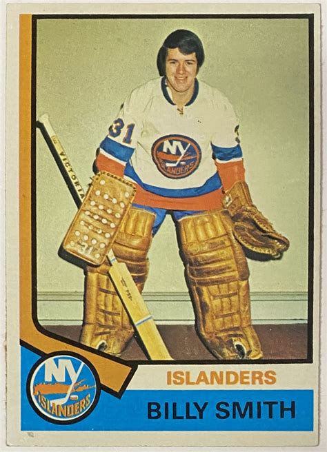 Billy Smith 1974 75 Topps New York Islanders Hockey Card Kbk Sports