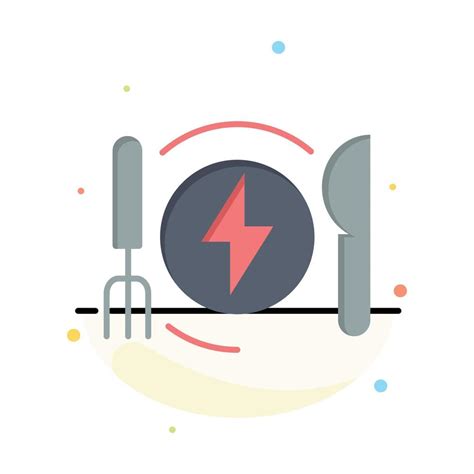 consumption energy dinner hotel business logo template flat color