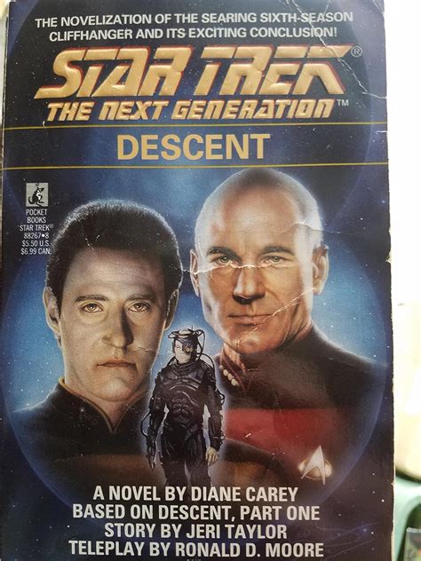 Descent Star Trek The Next Generation Diane Carey Amazon Books