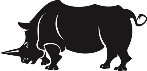 Silhouette Rhino Clipart Png Download Full Size Clipart 5268609