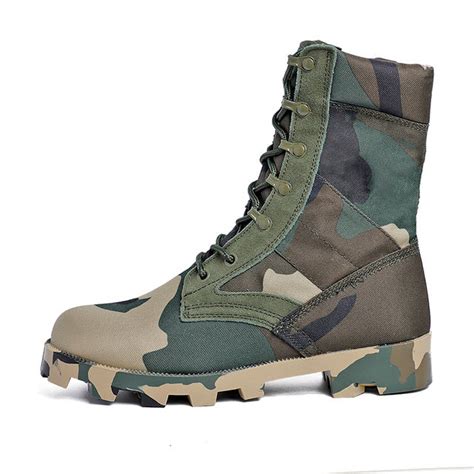 New Men Military Ankle Boots Outdoor Tactical Combat Camouflage Army Hunting Ebay