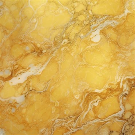 Premium Photo A Yellow Marble With Black And White Swirls