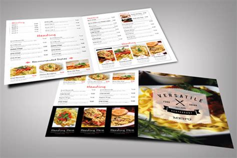 30 Inspired Restaurant Menu Brochure Designs You Must See | Naldz Graphics