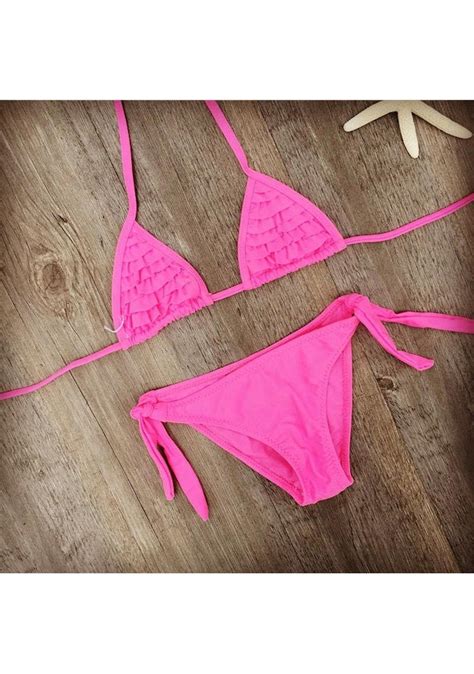 Pembe Kız Mayo Toprak Bebek Çocuk Mayo Biquini Infantil Mayolar Falbala Bikini Kız 6 14 Yaş İçin