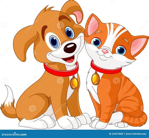 Cat And Dog Royalty Free Stock Photos - Image: 25427808