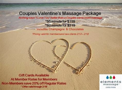 Share The Love This Valentines Day At Elements Massage Valentine Massage Massage Valentines