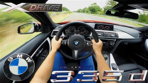 BMW 3 Series 2017 M Sport 335D Test Drive Interior POV Autobahn